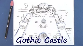 Draw a Gothic Castle