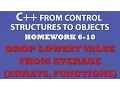 6-10 C Lowest Score Drop from Average C arrays C functions C loops