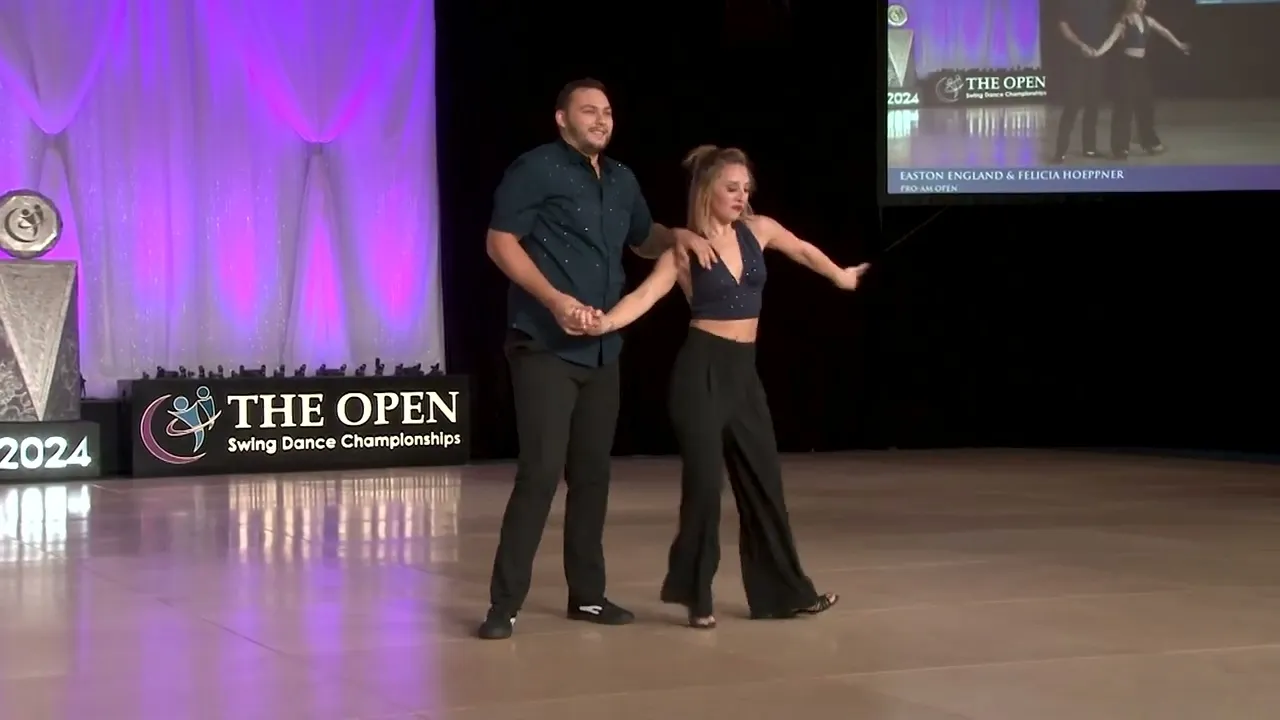 Easton England and Felicia Hoeppner - 5th Place Pro-Am Open - Leader - The Open 2024