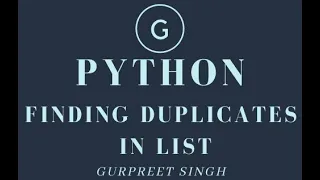 12 Exercise finding duplicates from list in python