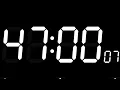 47 Minute Countdown Perfect for Study Cooking Work Timer with Alarm