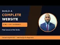 How to Build a Complete Website HTML CSS JavaScript Project