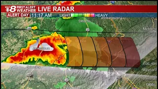 Meteorologist Jacob Durham is tracking the storms affecting East Tennessee this afternoon
