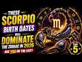 These Scorpio Birth Dates Will Dominate The Zodiac In 2026