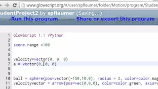 Glowscript Projectile Motion Tutorial