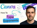 How to Type Exponents in Canva Superscript Text 2026