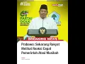 Lagu Prabowo: Sekarang Rakyat Melihat Reaksi Cepat Pemerintah Atasi Musibah #beritasatu