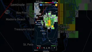 radar update at 4 55 p m from Pinellas Park to St Petersburg Florida from first clance weather