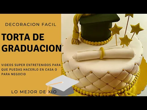 Download MP3 Como Decorar una torta de graduación FACIL