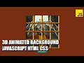 3D Animated Background JavaScript HTML CSS