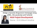 Design a Dynamic Responsive Homepage Using HTML CSS JavaScript and Tailwind