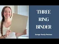 Review-Vienrose 3 Ring Binder 1 Inch Round Rings with Linen Fabric Cover