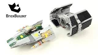 Lego Star Wars 75150 Vader's TIE Advanced vs. A-wing Starfighter - Lego Speed Build