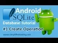 Android SQLite Database Tutorial - Create Operation
