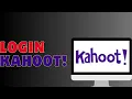 How To Login To Kahoot
