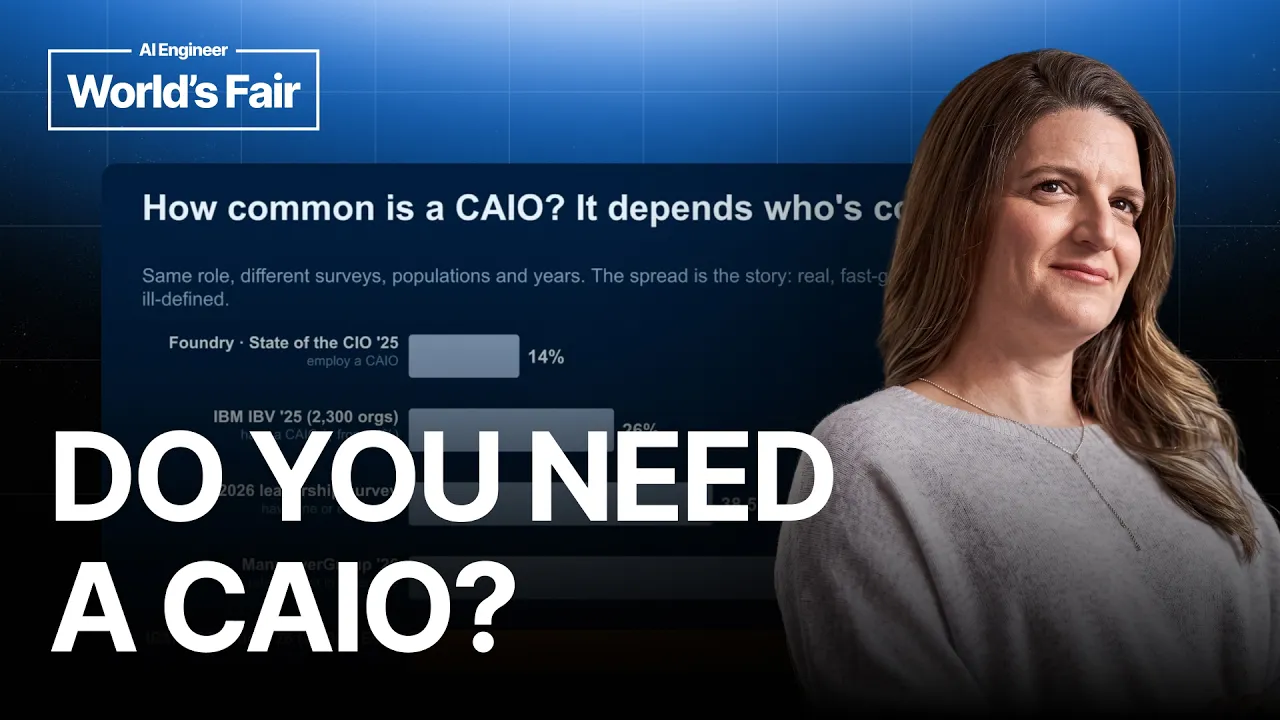 The Chief AI Officer: Scientist, Architect, Coach — Rania Khalaf, WSO2: video thumbnail