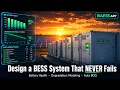 How to Design Battery Energy Storage Systems BESS Complete BAESS App Walkthrough