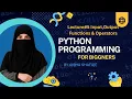 Chapter-Lecture-Python programming for biggners I Input Output functions I Operators I 1st year