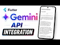Flutter Gemini API Integration In 10 Minutes