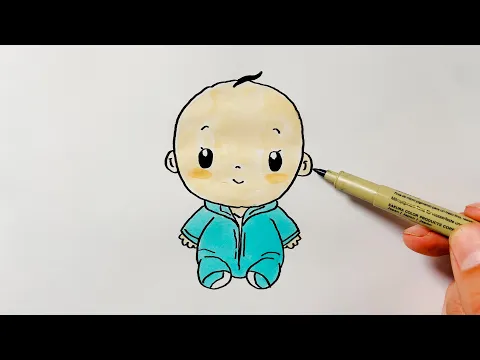 Download MP3 How to Draw a Baby Boy