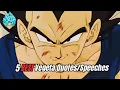 Top 5 Best Vegeta Quotes/Speeches | DBZ DBZKAI DBS