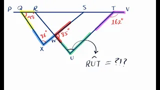 Finding an Angle in a Triangle Using the Exterior Angle Theorem