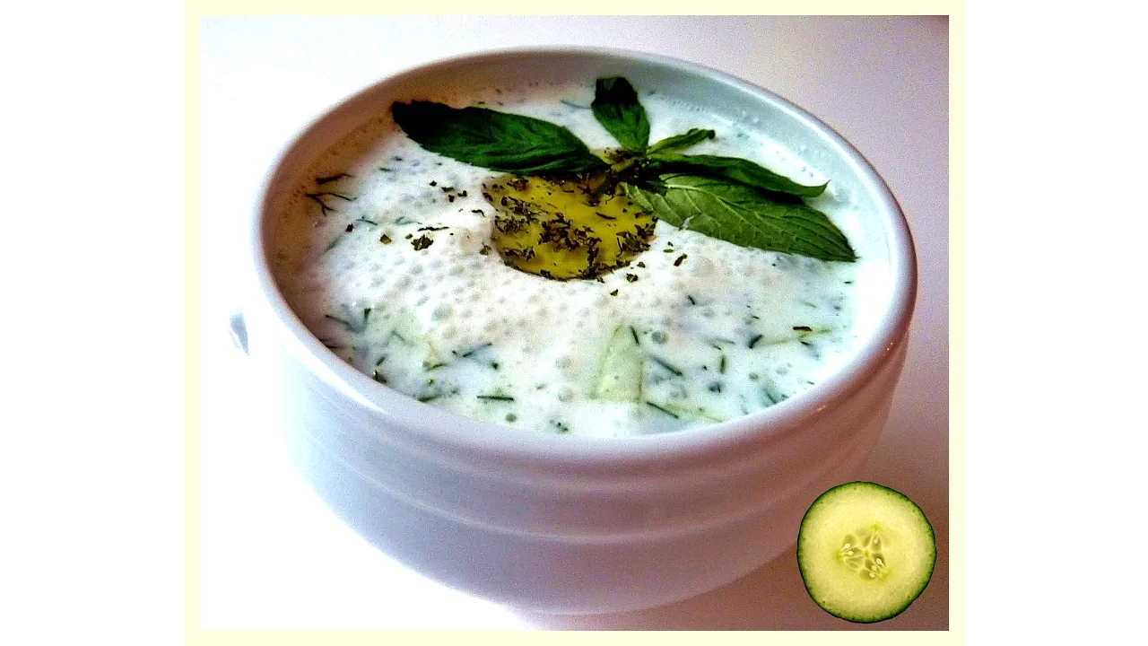 Yoghurt Cucumber Appetizer Recipe   cold Cucumber soup with minty yogurt   How to make Cucumber soup