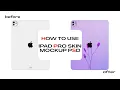 How to Use iPad Pro Skin Mockup PSD Quick Easy Tutorial