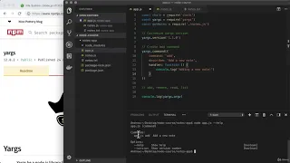 Argument Parsing with Yargs Part I The Complete Node js Developer Course 3rd Edition 2021