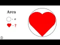 Area of Heart Shape Valentine s Day special problem Advanced math problems Mathematics