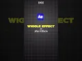 Wiggle Effect In After Effects Adobe After Effects Tutorial Animation