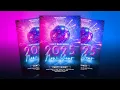 2025 New Year Party Flyer Design Photoshop Tutorial
