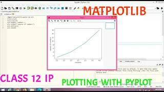 DATA VISUALIZATION MATPLOTLIB CLASS 12 I P PLOTTING WITH PYPLOT PART-1