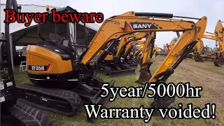 Download Buyer beware of Sany machines! Warranty is void by manufacturer if sold at auction. I lost $$$ MP3