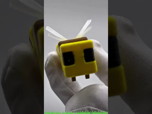 Minecraft Bee – Flexy Print-in-Place + Keychain Version  video thumbnail