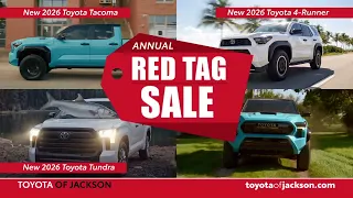 RED TAG SALE LIVE NOW at Toyota of Jackson - Huge Deals on Trucks SUVs