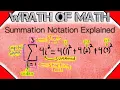 Summation Notation Explained Series Sigma Notation Sums Precalculus