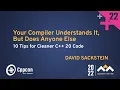 10 Tips for Cleaner C 20 Code - David Sackstein