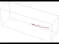 3D Chain in solvent with Brownian bombardment