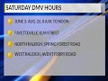 DMV Saturday hours coming to these NC counties