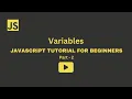 JavaScript Tutorial for Beginners Part 2 Variables DevVerse