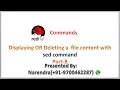 How to display or delete a file content with sed command Part-B
