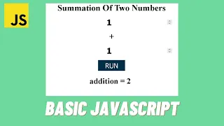 JavaScript Tutorial Basic Level Summation of Two Numbers CodeWith Buddha
