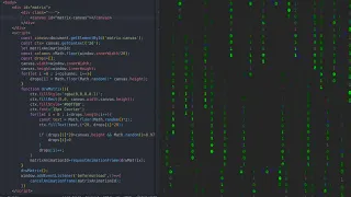 asmr Programming - coding matrix with html Css