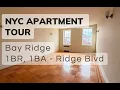 NYC Apartment Tour - 1BR apartment at Ridge Blvd Bay Ridge Brooklyn