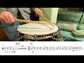 Radetzky Marsch Snare Drum With Sheet Music