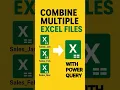 Combine Multiple Excel Files in Seconds with Power Query Excel Hack 2025