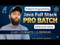 Master While Loop Do-While Pattern Programming Core Java Day-14