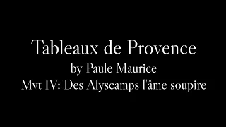 Tableaux de Provence by Paule Maurice t IV Des Alyscamps l ame soupire