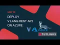 How to deploy V lang REST API on Azure